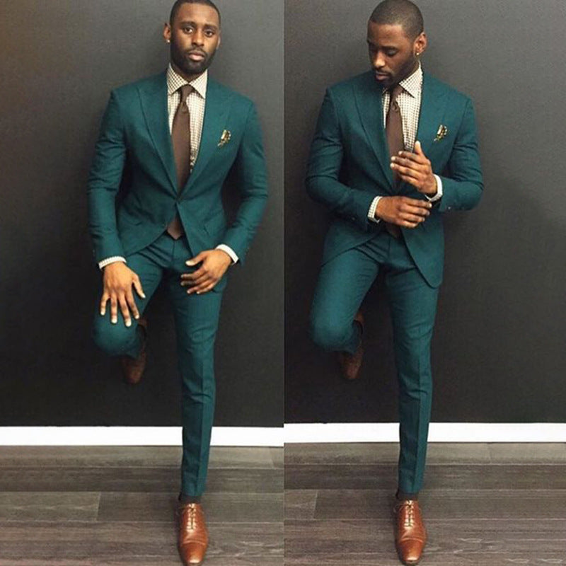 Custom Two-Piece Slim Fit Business Suit