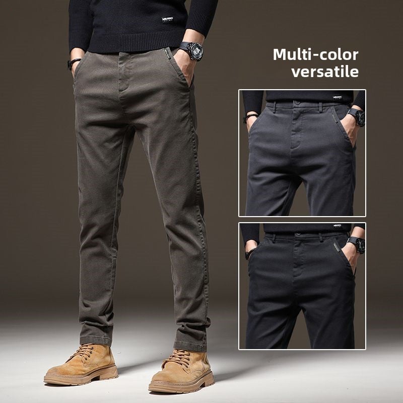 Mid-to-thick men's casual pants