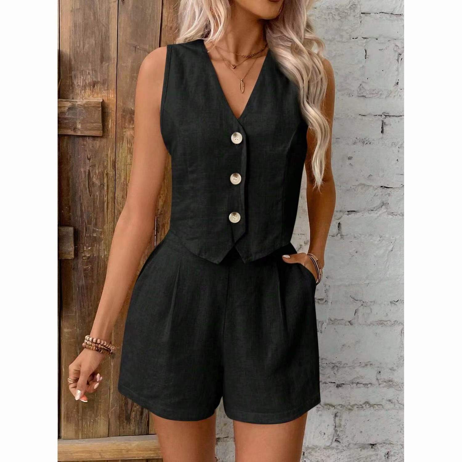 Vest and shorts set