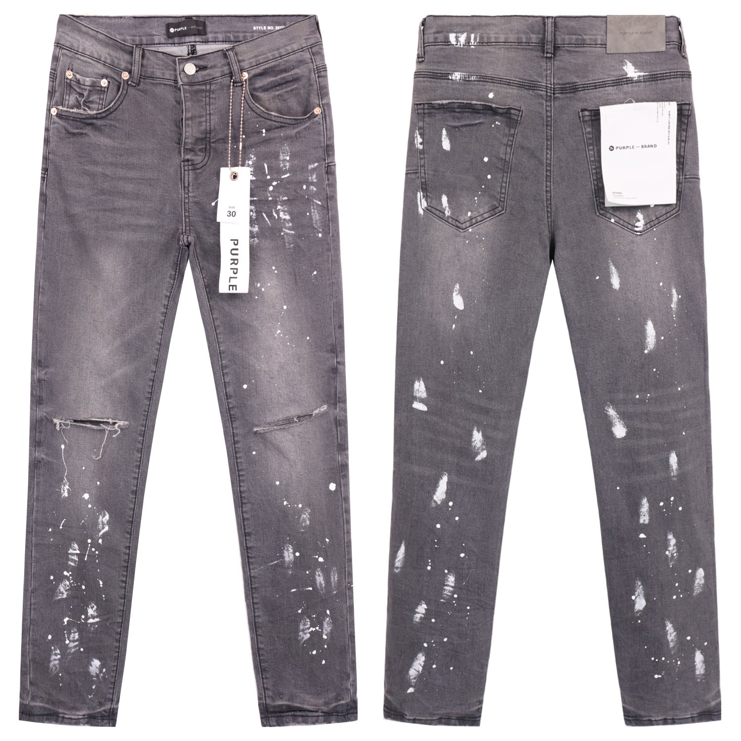 Retro distressed pants