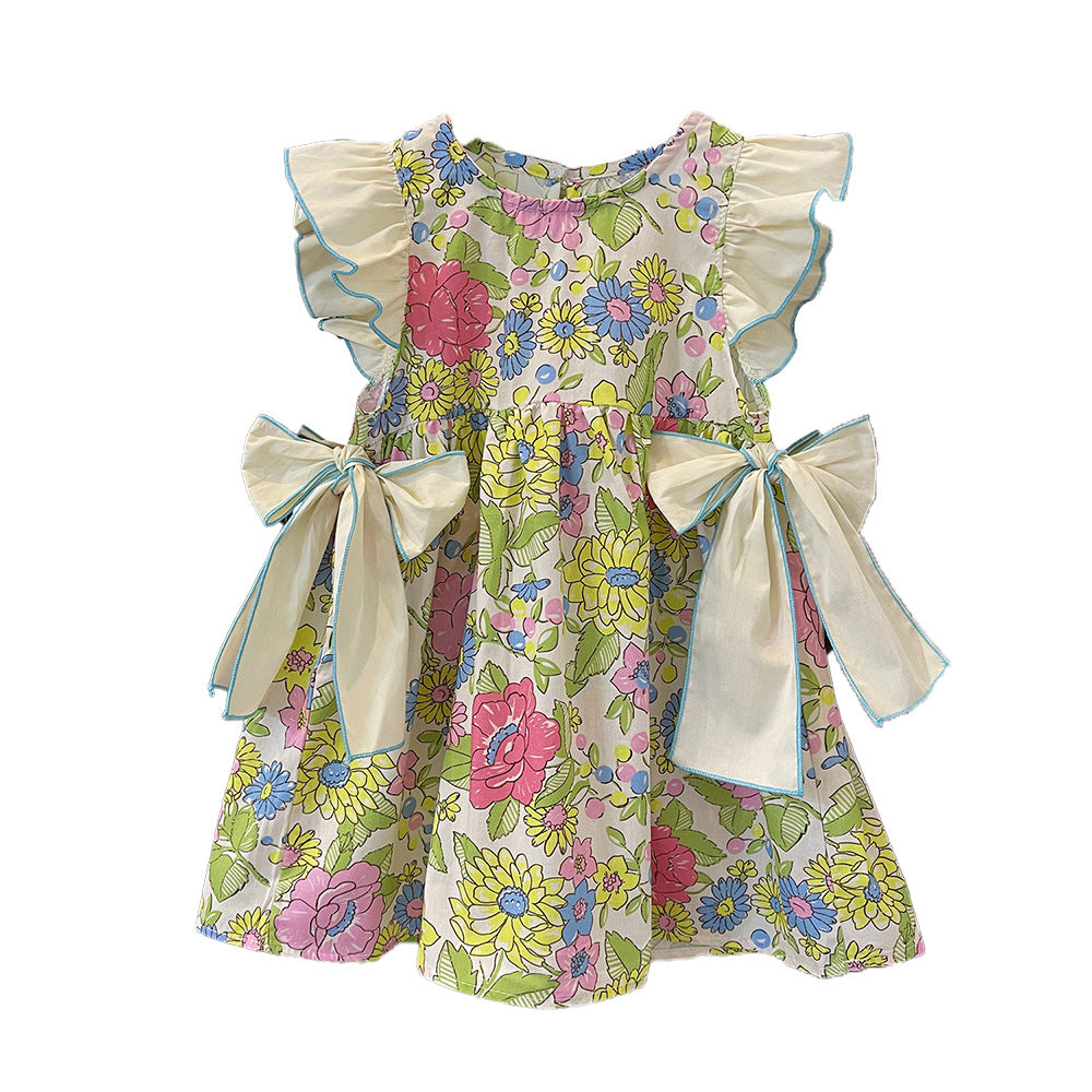Girls' Floral Sleeveless Dress