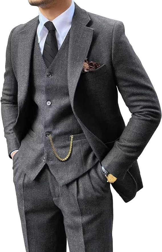 Men's Suit Three-Piece Set
