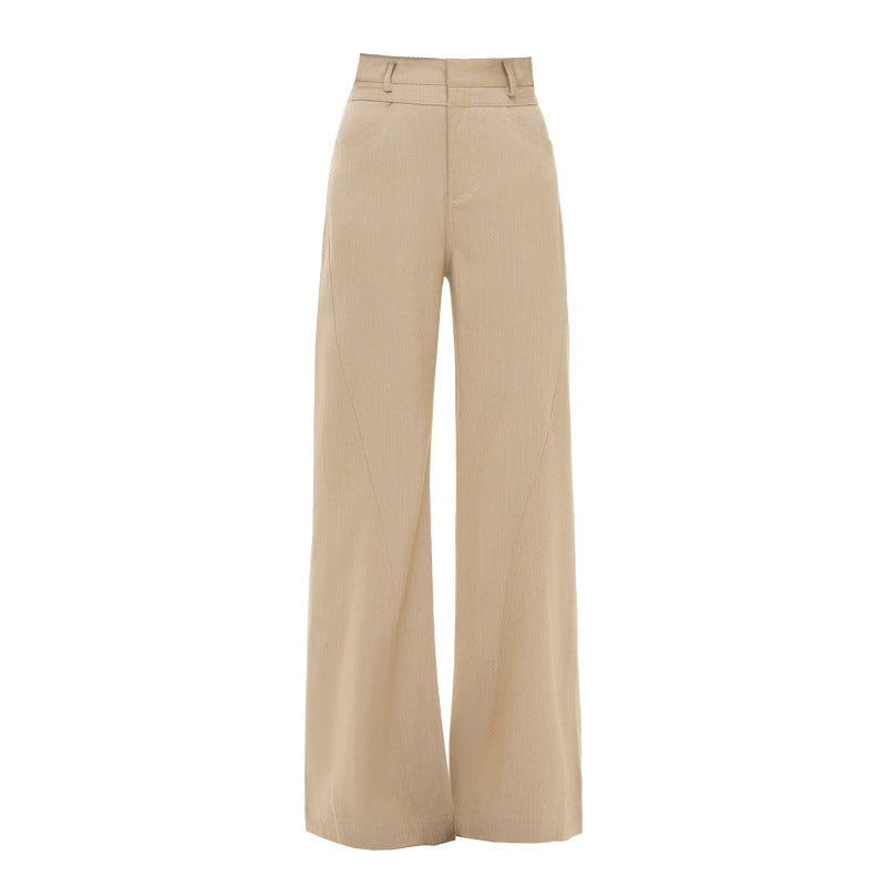 French Style Straight Leg Women's Trousers