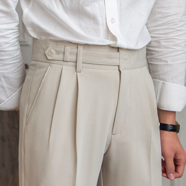 Casual Commuting Wrinkle-Resistant Cropped Trousers