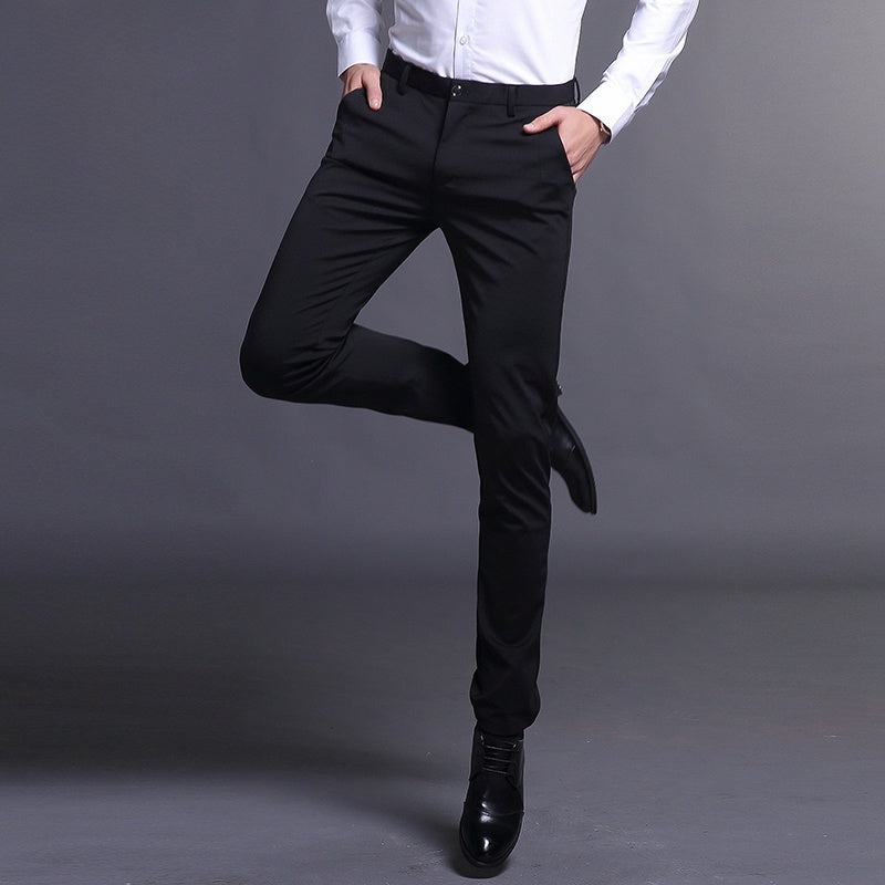 Men's casual stretch slim-fit skinny trousers