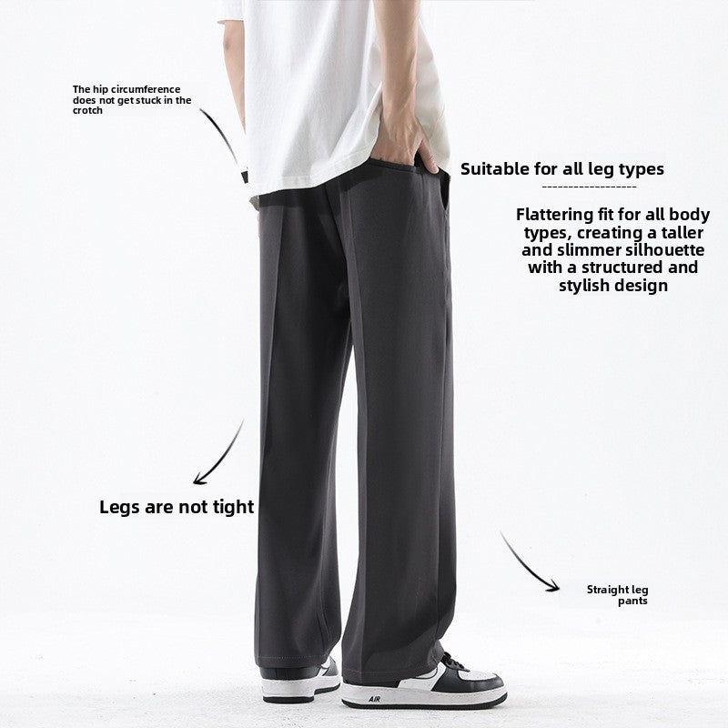 Men's Straight Leg Casual Trousers
