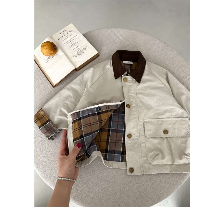Children's Plaid Coat