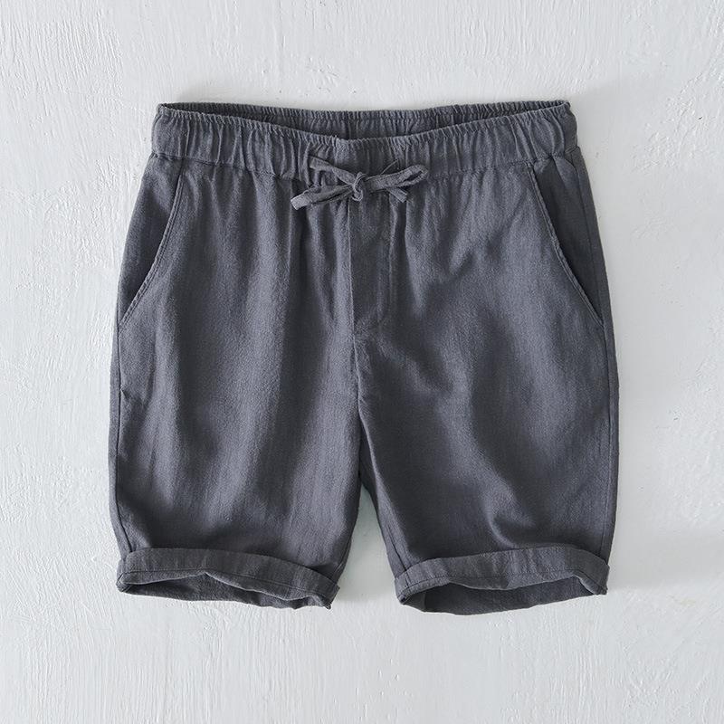 Men's Casual Linen Drawstring Shorts