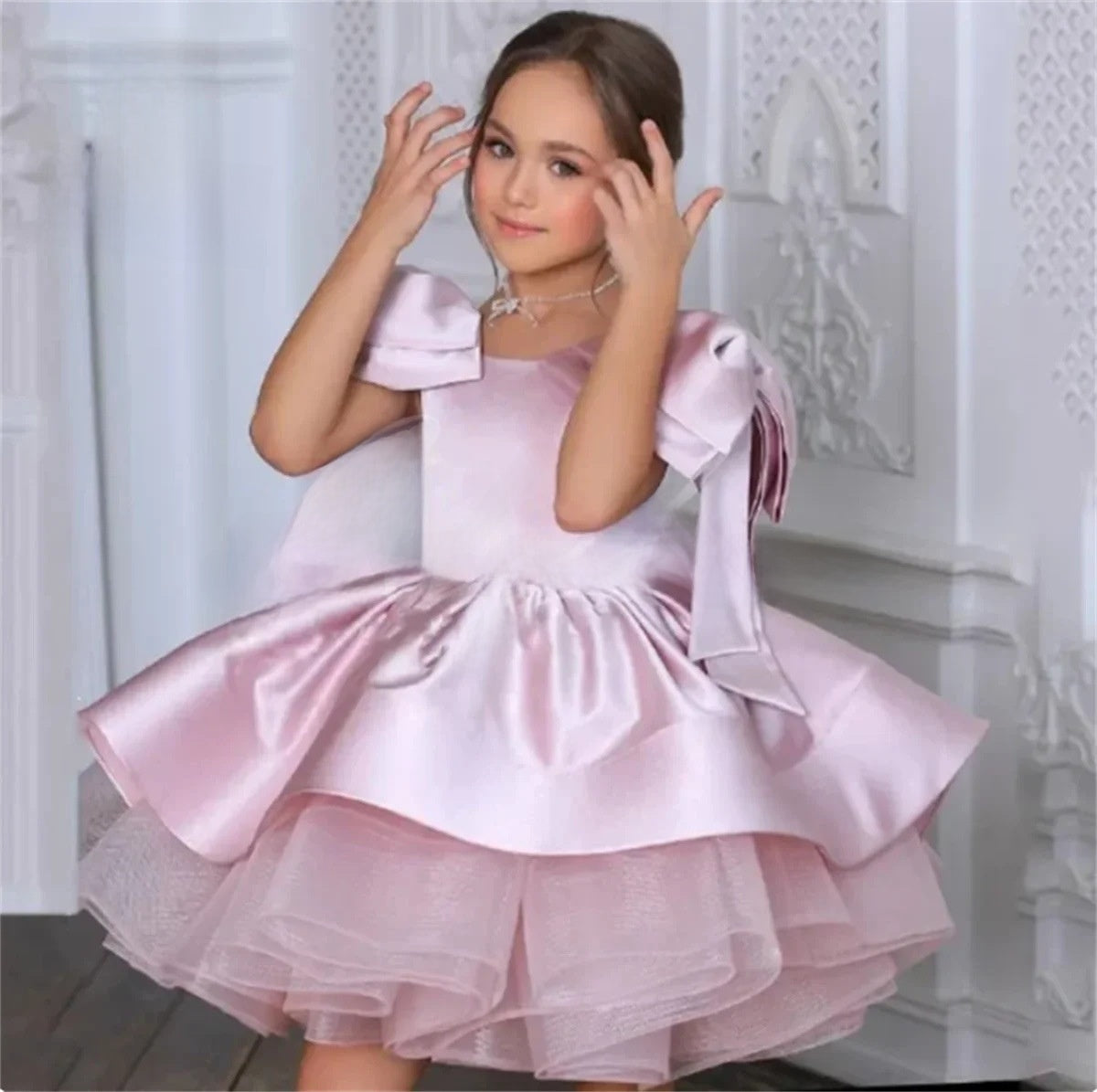 Girl's Princess Puff Sleeve Dress