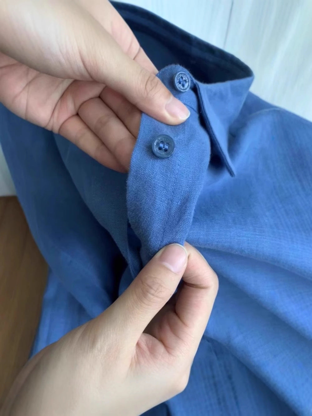 French linen shirt