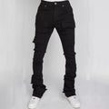 Straight-fit stretch denim jeans