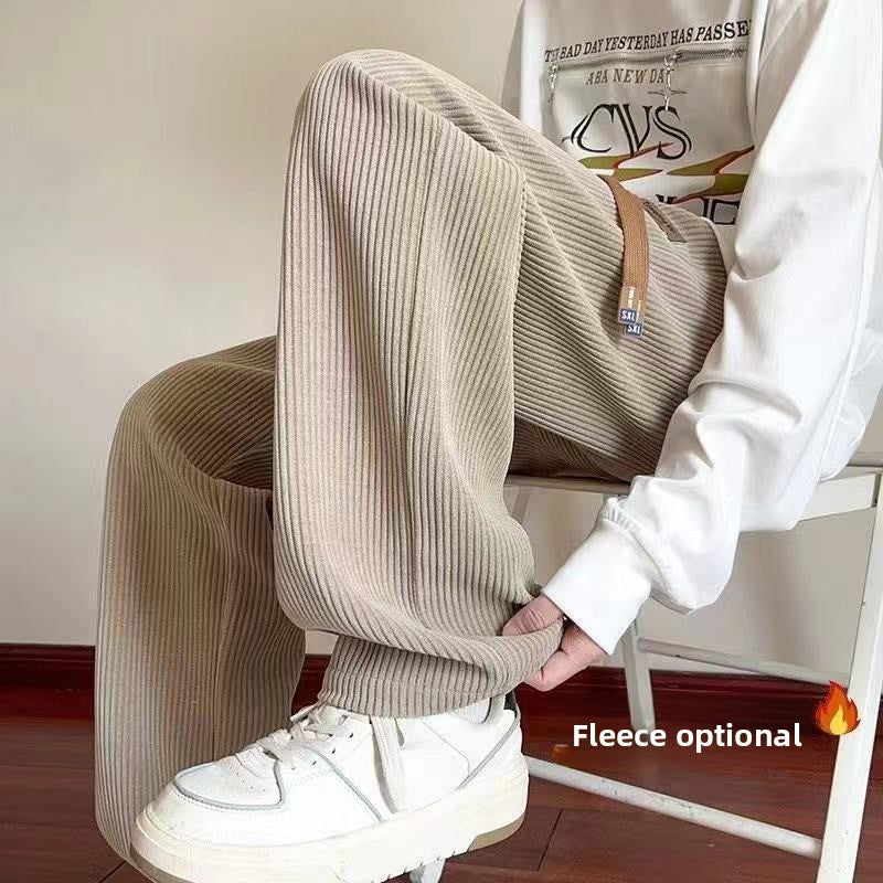 Men's Corduroy Loose Wide-leg Trousers