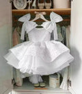 Pink flower girl dress
