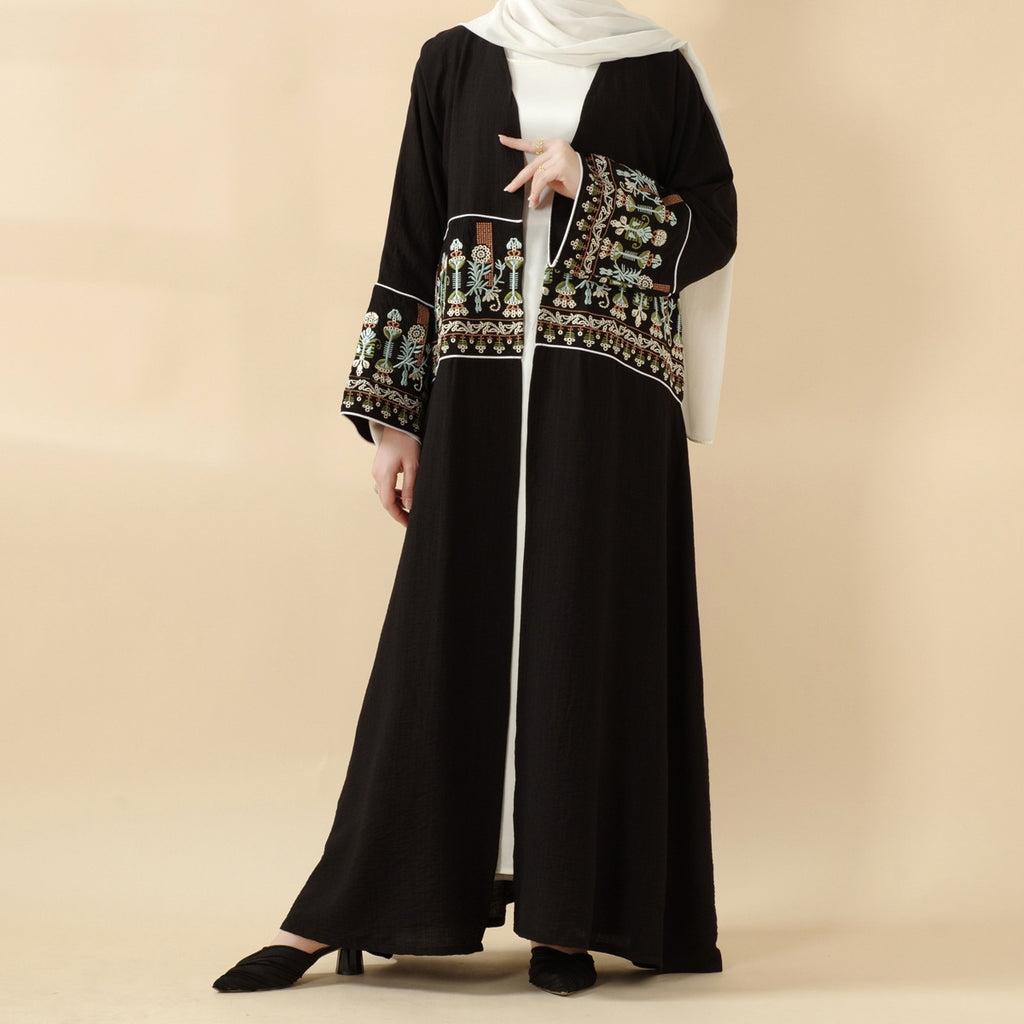 Women's Embroidered Long Robe Dress
