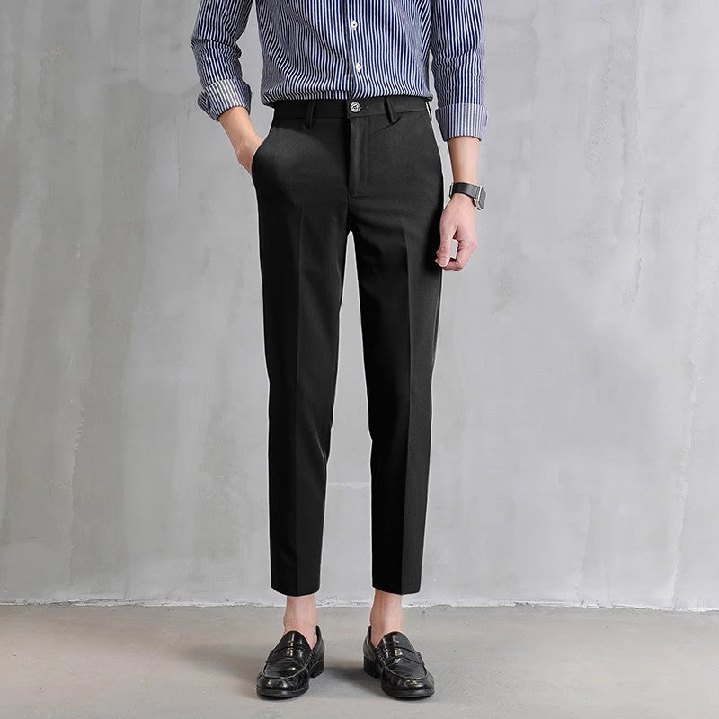 Men's Straight Leg Slim Fit Trousers