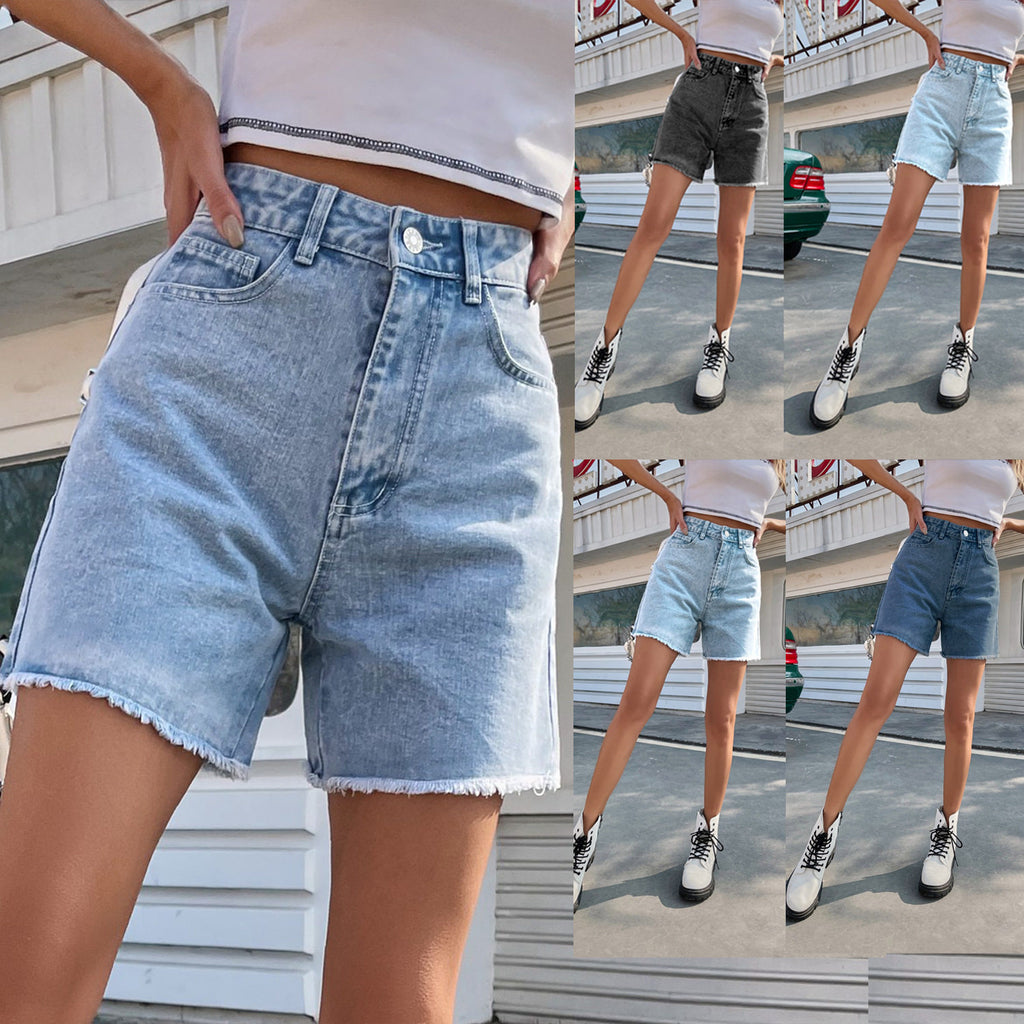 Loose casualdenim shorts