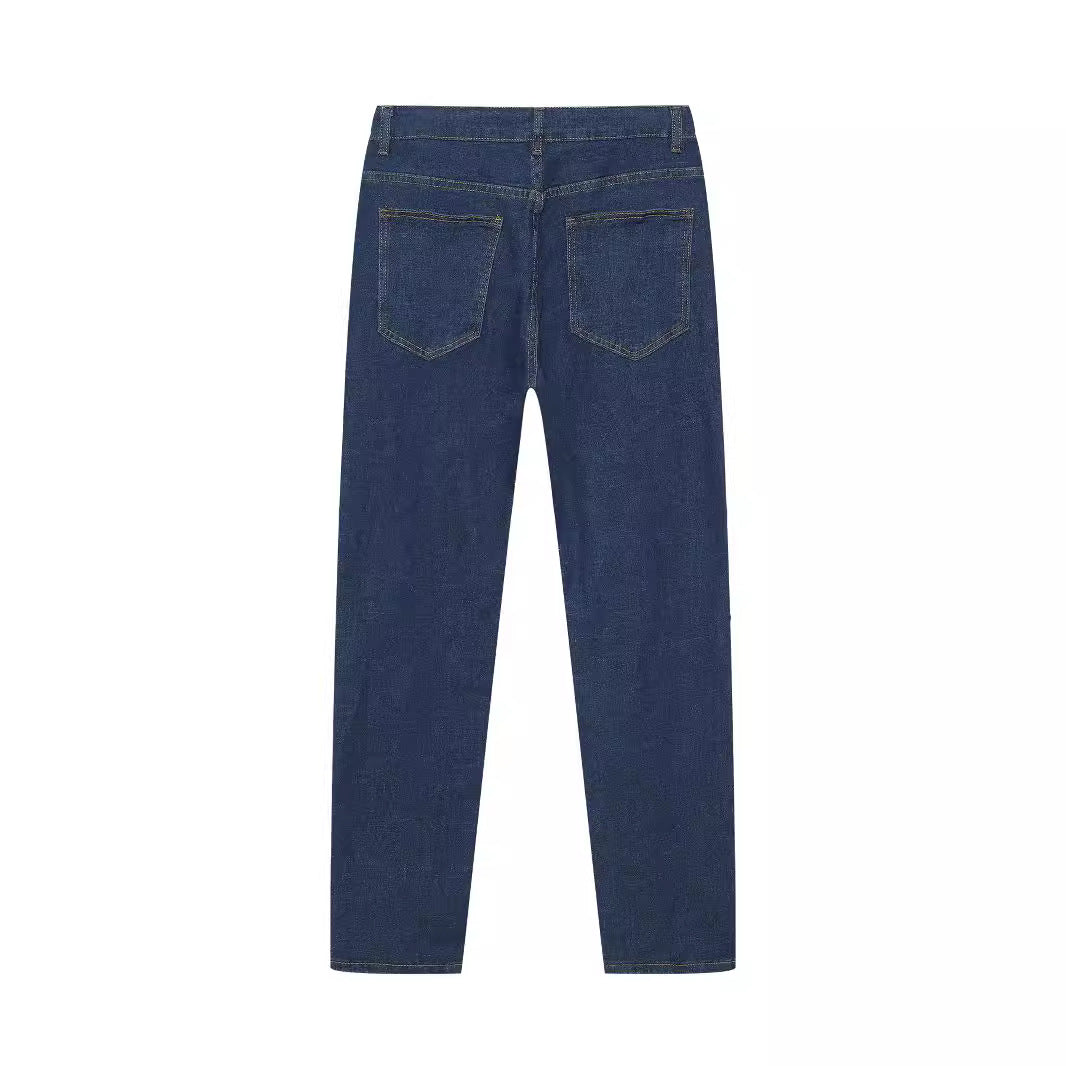 Men's mid-rise denim jeans