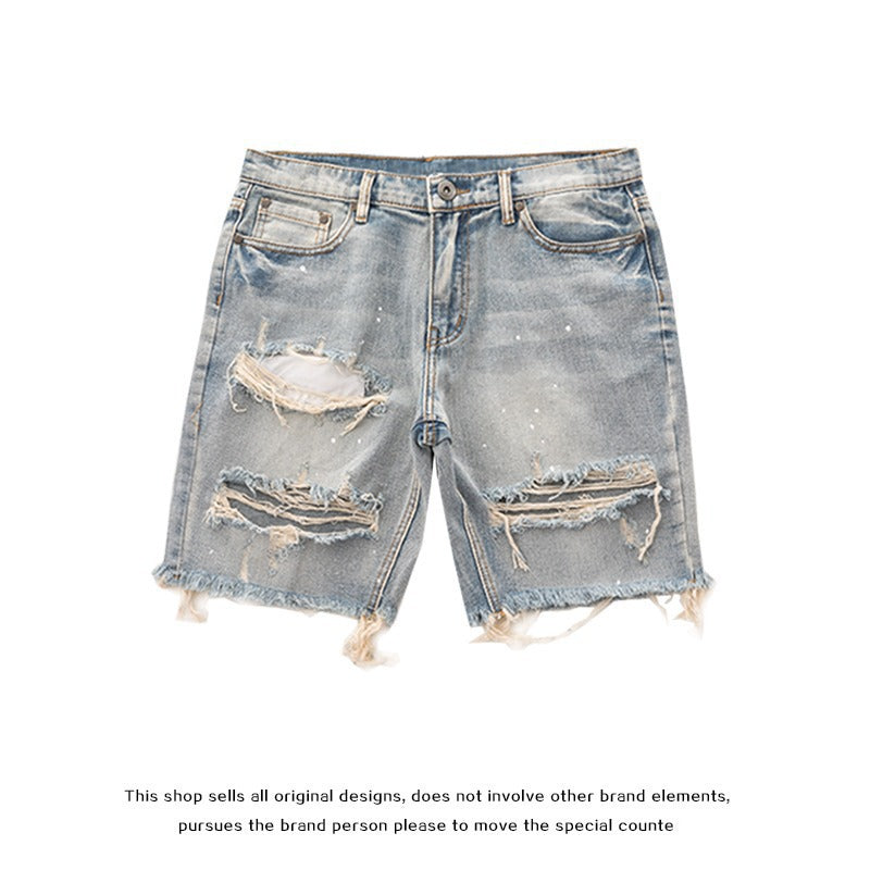 Men's denim shorts