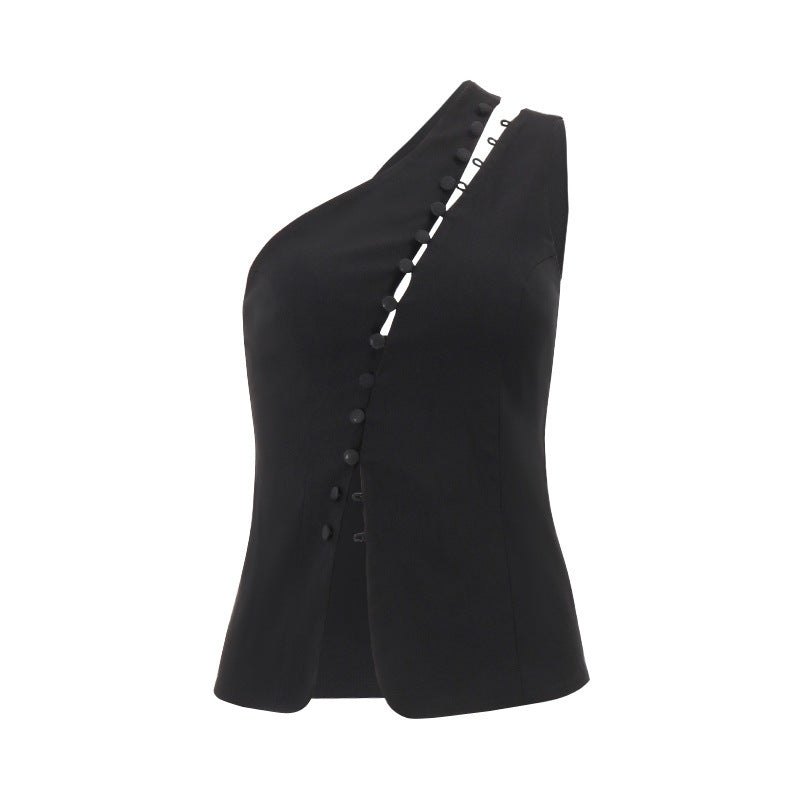 Fashion Sleeveless Vest with Hook Closure