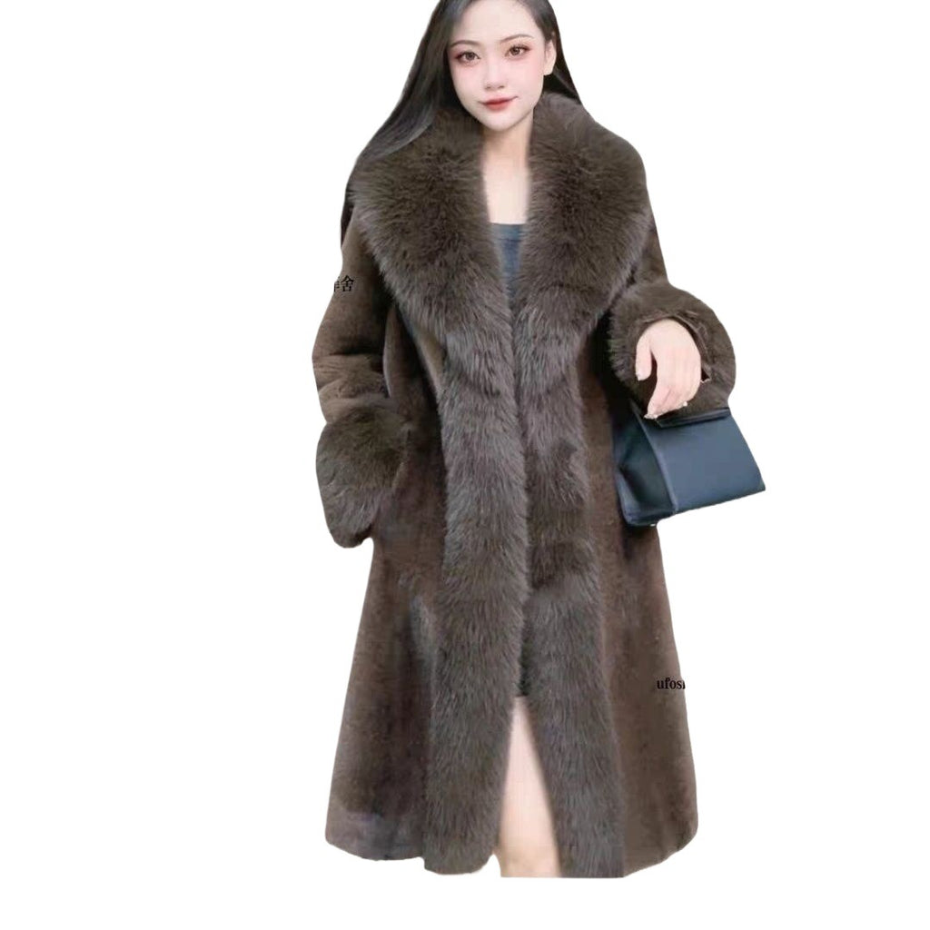 Women's imitation mink coat