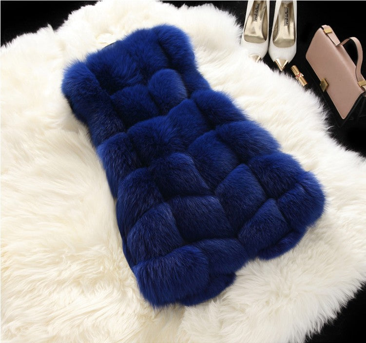 Faux fur vest