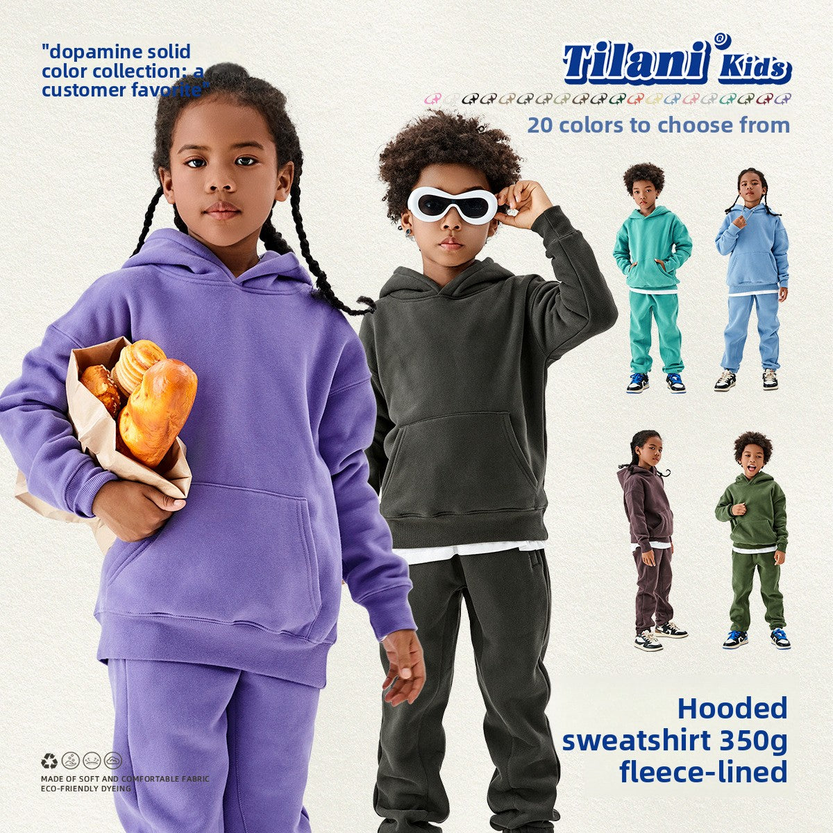 Children's Fleece-Lined Hooded Sweatshirt