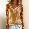 Women's Velvet Swing Neck T-Shirt