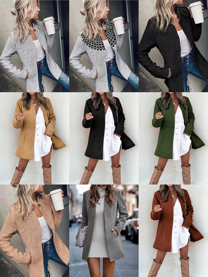 Short Lined Woolen Coat