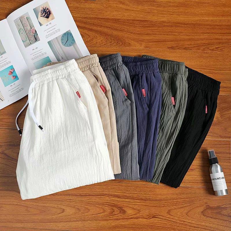 Men's Cotton Linen Casual Summer Shorts