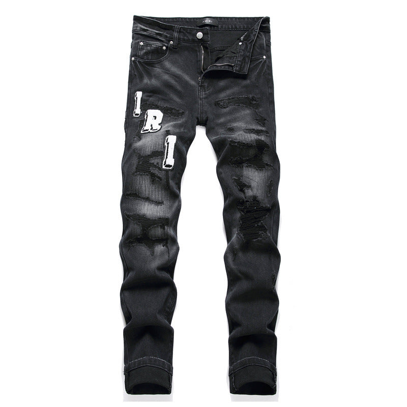 Black Stretch Skinny Men's Jeans
