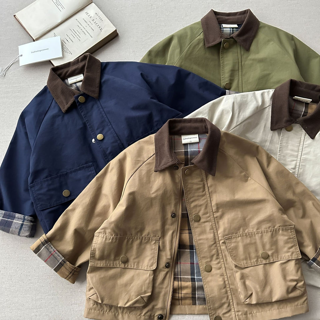 Children's Contrast Collar Jacket