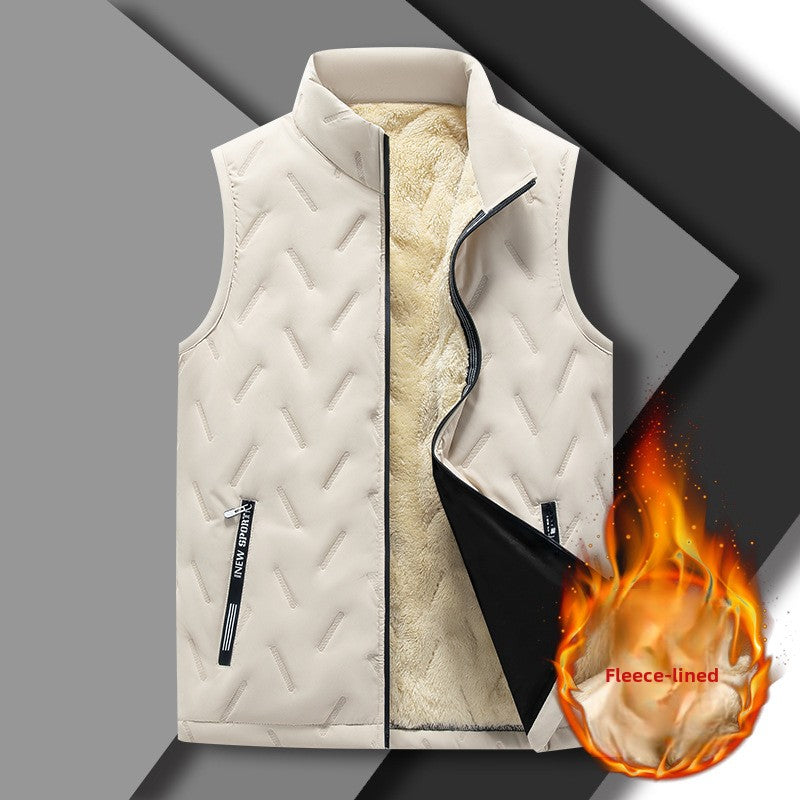 Men's Sleeveless Fleece Lined Vest
