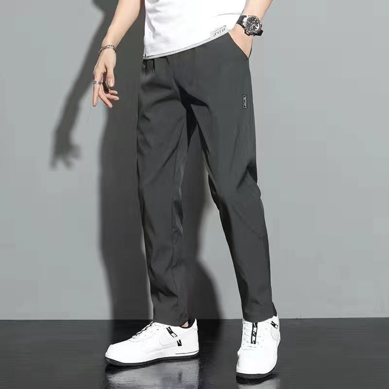 Four-sided elasticated pants for men, summer style, lightweight