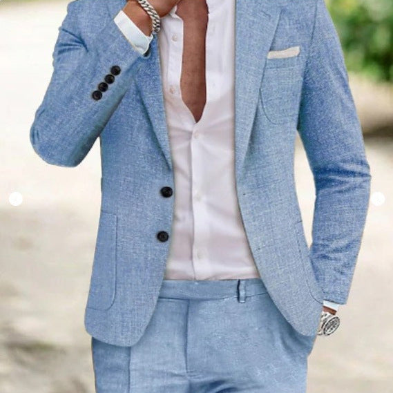 Men's Digital Printing Casual Suit Set