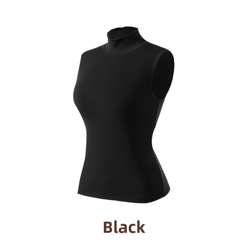 Women's High-Neck Warm Velvet Vest