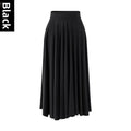 Modal Elastic Waist Pleated Midi Skirt