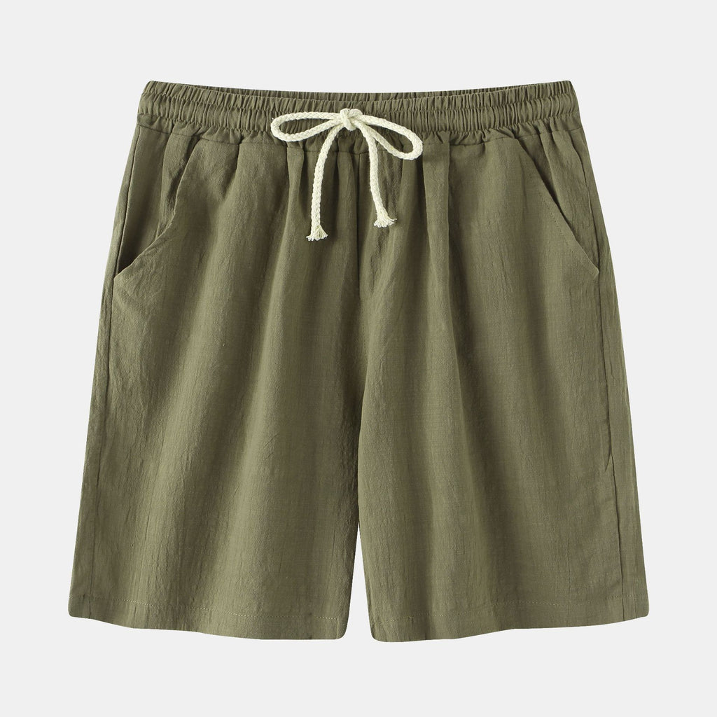 Men's Cotton-Linen Casual Shorts