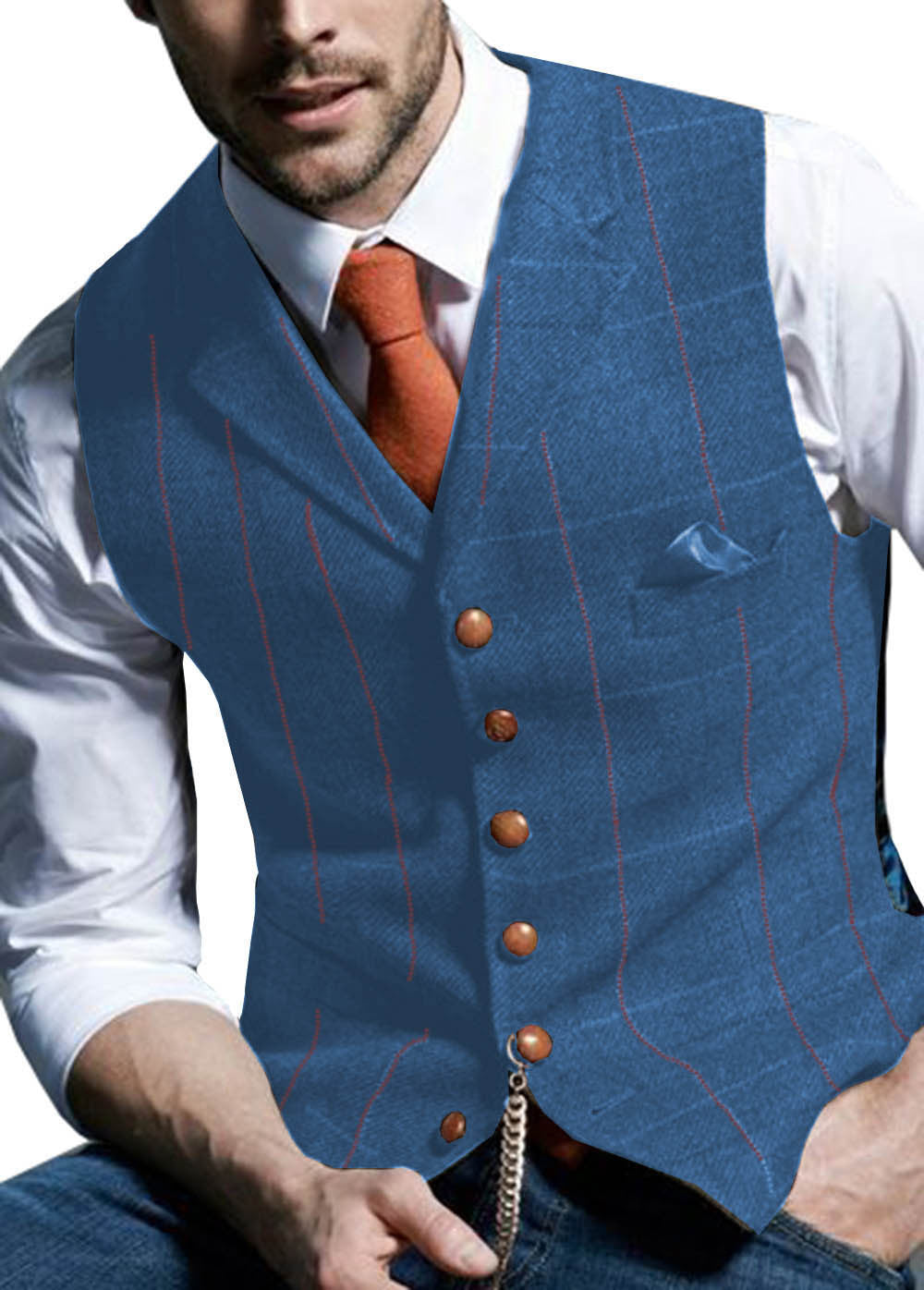 Men's Slim Fit Vest for Formal and Casual Wear