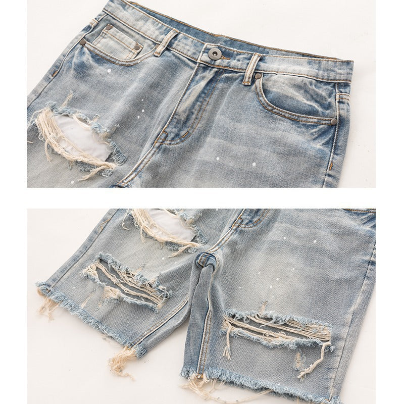 Men's denim shorts