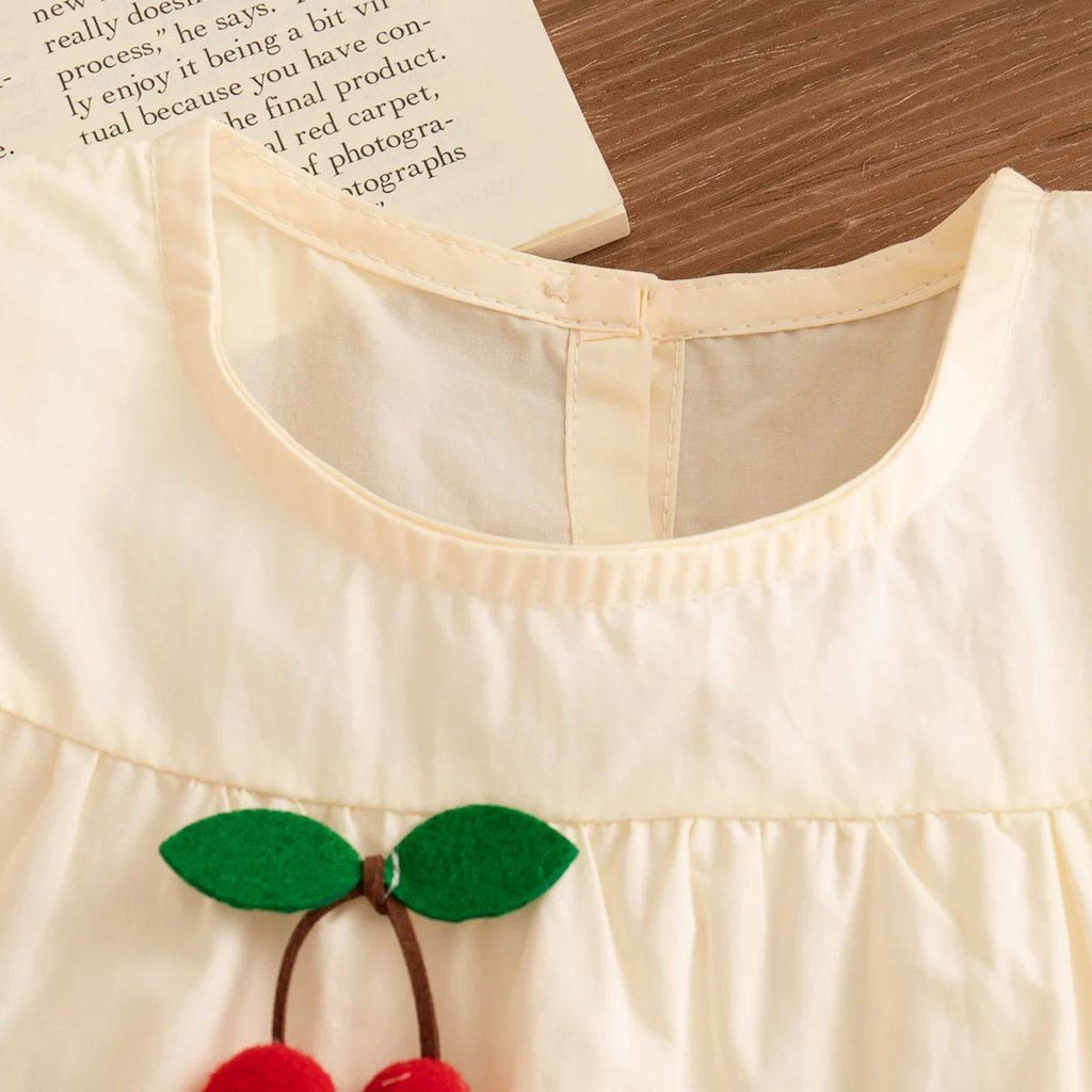 Summer Baby Girl Clothes Flying Sleeve Cotton Dress