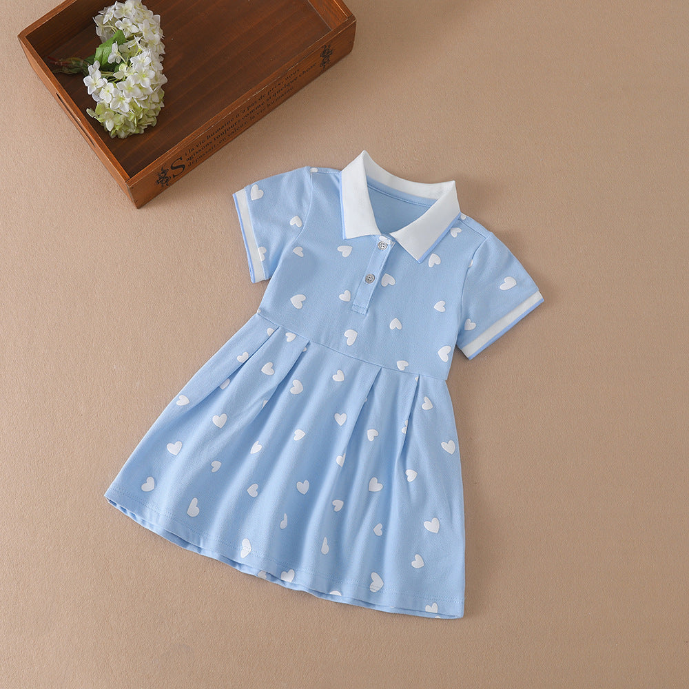 Girls' Cotton A-Line Dress