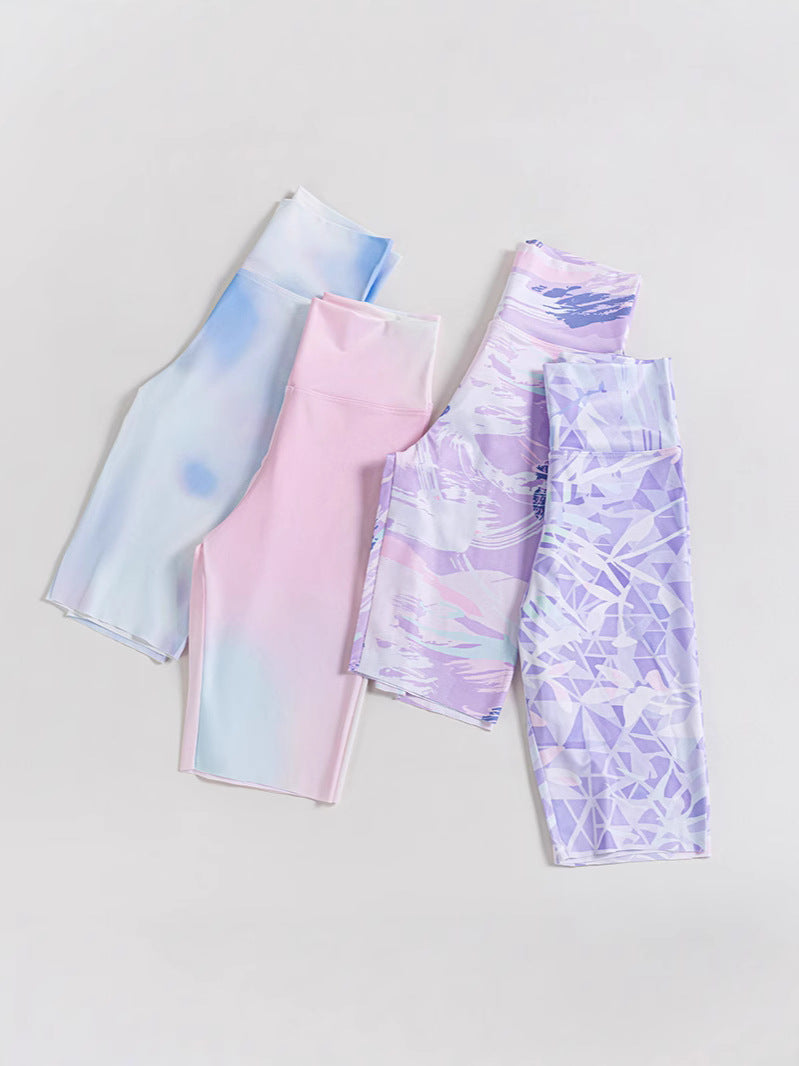 Girls' Ice Silk Yoga Leggings