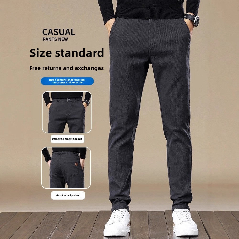 Men's Straight Leg Casual Trousers