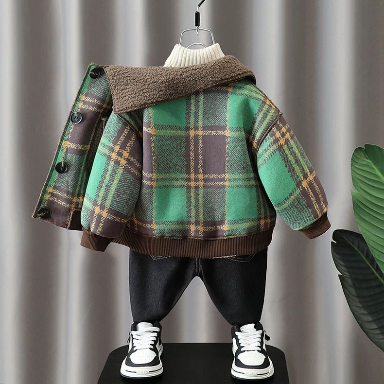 Boys' Baseball Jacket Spring Autumn Cotton Blend