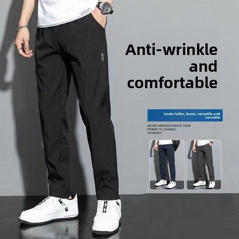 Four-sided elasticated pants for men, summer style, lightweight