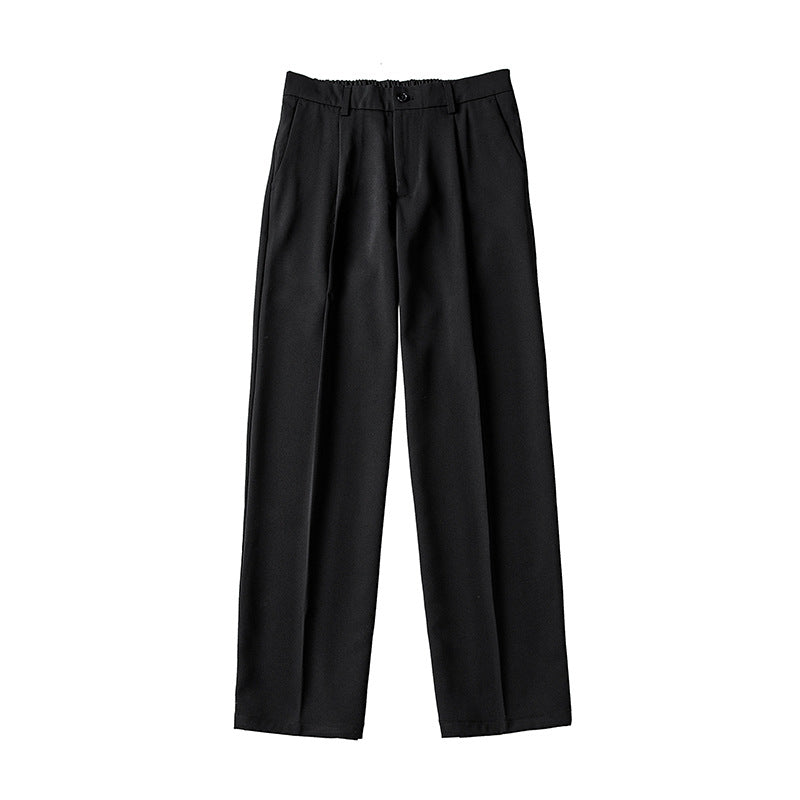 Men's Fleece-Lined Straight Leg Casual Trousers