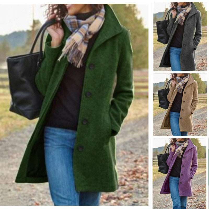 Retro Women's Woolen Coat