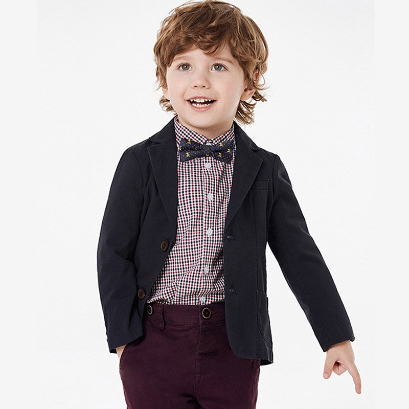 Children's Cotton Linen Formal Suit Jacket
