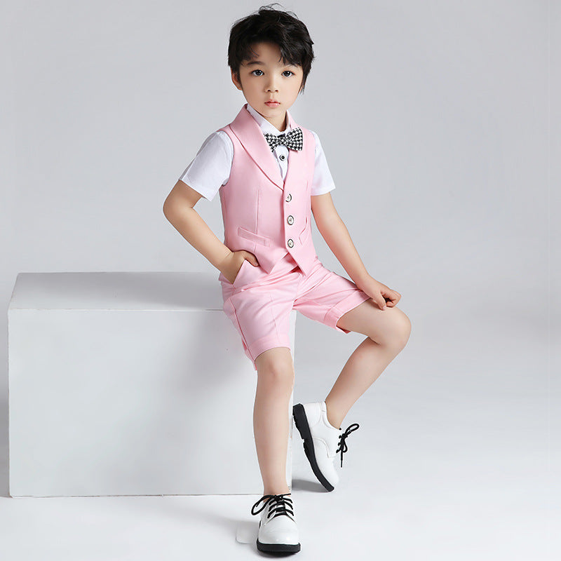 Children's Vest Short Sleeve Suit Summer