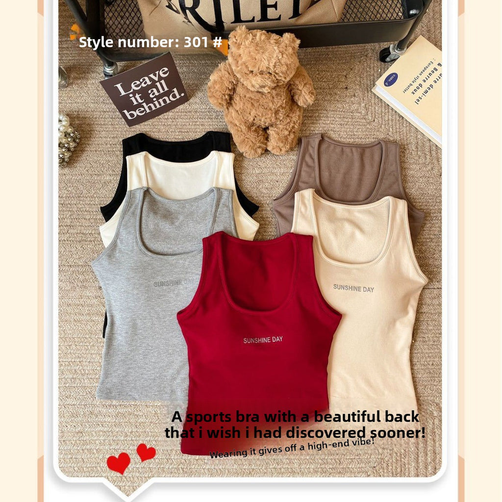 Slim-fitting camisole top for wearing outside